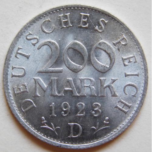 Германия 200 марок 1923 D — Мюнхен, Веймарская республика (2)