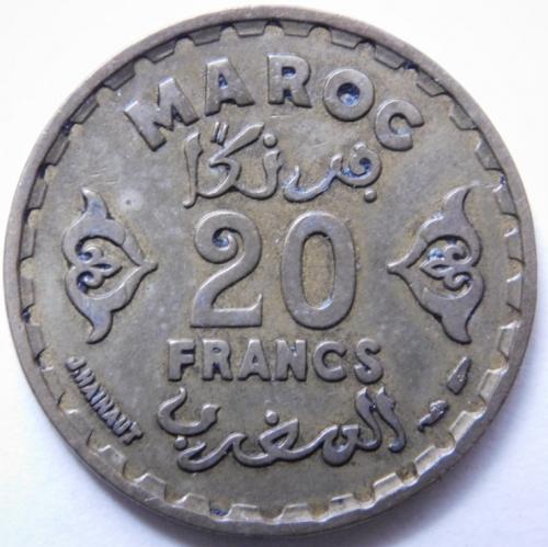 Марокко 20 франков 1952 Французский протекторат (1)
