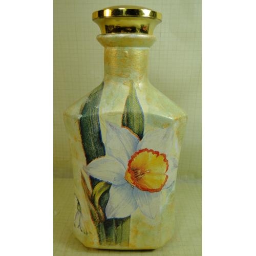 Бутылка  декупаж