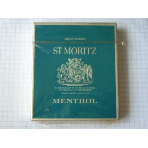 Пачка от сигарет ST MORITZ MENTHOL