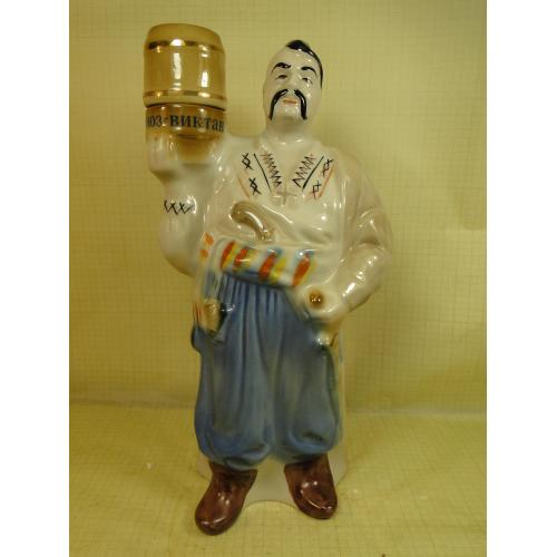 Штоф козак фарфоровый