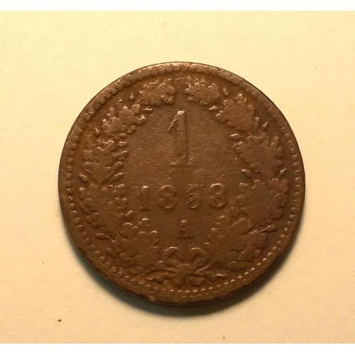 Австрия 1 крейцер 1858