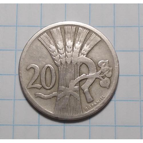 Чехословакия 20 геллеров 1921