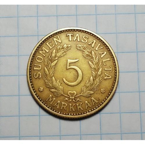 Финляндия 5 марок 1930 сохран
