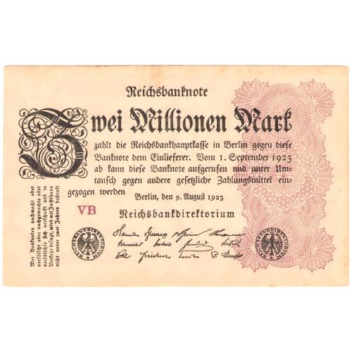 Германия 2000000 марок 1923 UNC (н33)