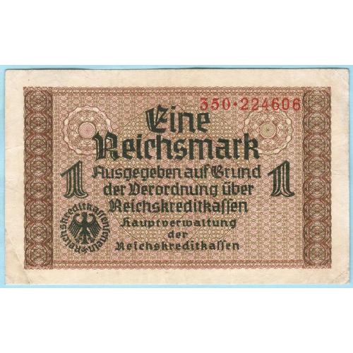 Германия 3 Рейх 1 рейхсмарка  1939 с конгревом (с58)