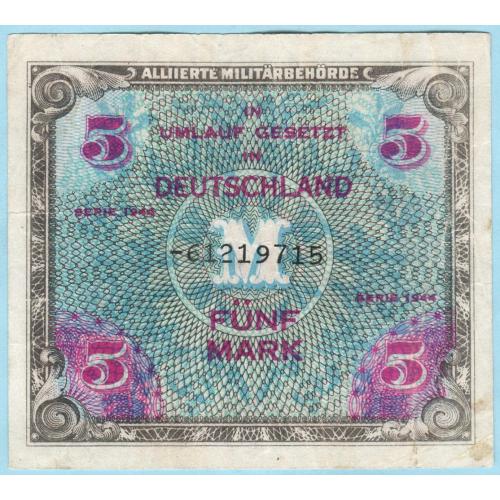 Германия 5 марок 1944 советская оккупация (н38)