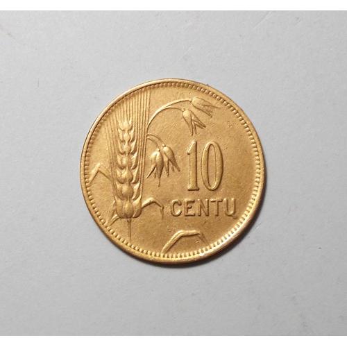 Литва 10 центу 1925 состояние