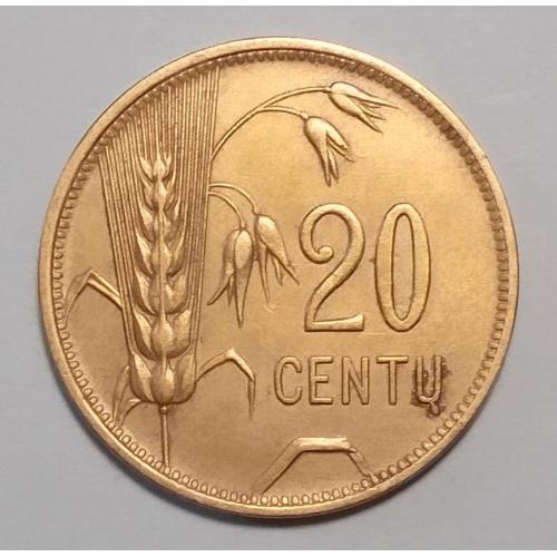 Литва 20 цент 1925