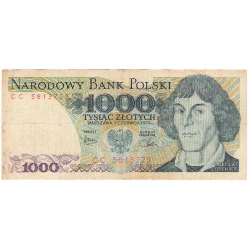 Польша 1000 злотых 1979 СС (н36)