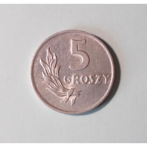 Польша 5 гроши 1949 алюминий