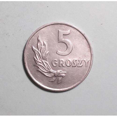 Польша 5 гроши 1949 алюминий