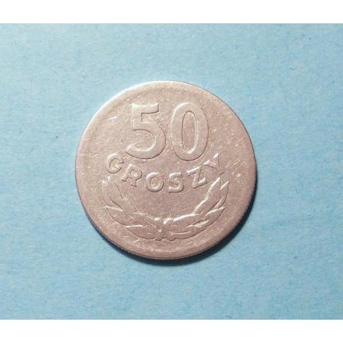Польша 50 грош 1949 алюминий