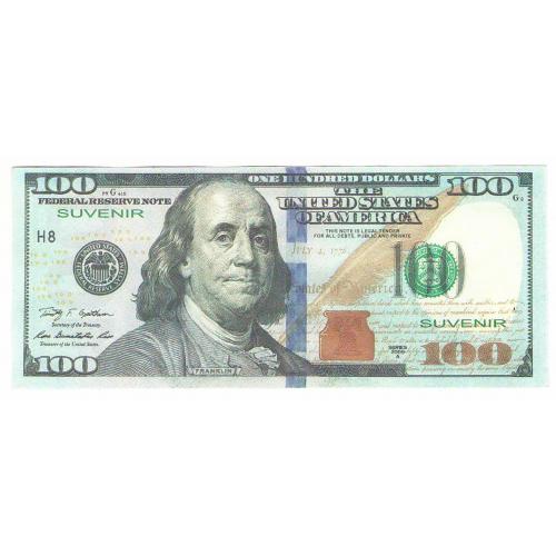 США 100 долларов 2009 СУВЕНИР