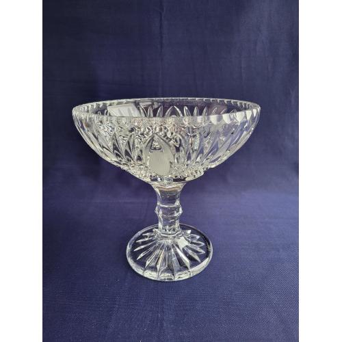 Красивая Ваза конфетница  фруктовница хрусталь винтаж 