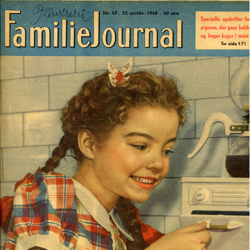 Датский илл. литературно-познавательный журнал «Illustreret Familie-Journal» ноябрь 1948г. №47.
