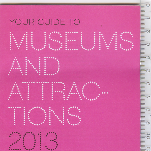 Датский туристический складной буклет 2013 г. «Музеи и достопримечательности» на англ. языке.