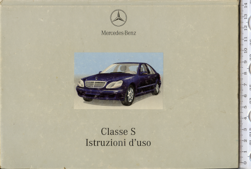 Книжка-посібник у твердій обкладинці 2001р. італійською мовою «Mercedes-Benz. Classe S»