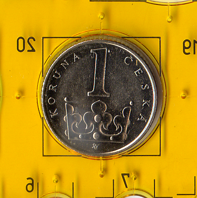 1 крона, повсякденна монета Чеської Республіки 2003 року номіналом 1 крона.