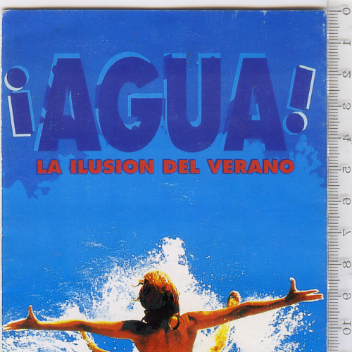 Туристический полноцветный раскладной буклет Аквапарка Торремолинос 1996 года на исп. языке. 