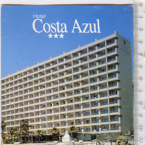 Туристический полноцветный раскладной буклет Испанского отеля 1996 года на исп. языке. 