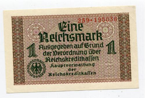 1 райхсмарка 1939 р. № 259.195036