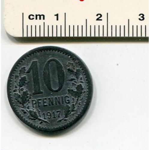 10 пфенніґів 1917 р. Бонн.
