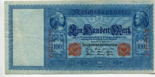 100 марок 1910 р. Берлін.
