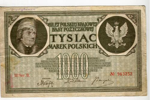 1000 польських марок 1919