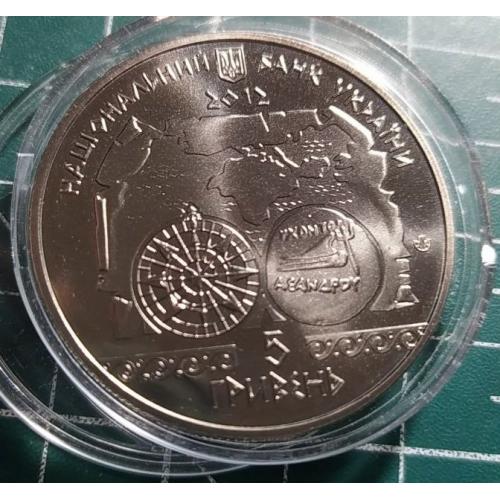 5 гривень 2012 р. Античне судноплавство.