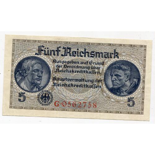 5 райхсмарок 1939 р.