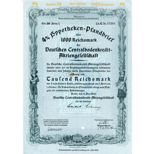 Акція на 1000 райхсмарок 1942 р.