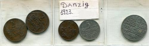 Данціґ 1923 р. Комплект.