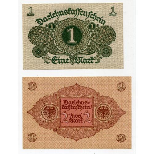 Комплект 1 і 2 марки 1920 р. Веймарська республіка, Німеччина.