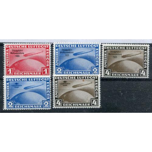 Комплект Deutsche Luftpost 1933. Privater Nachdruck.