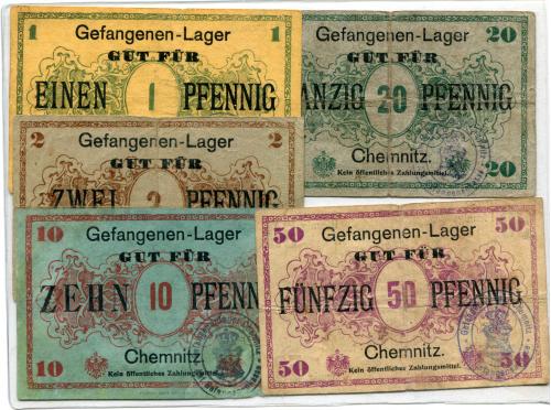 Комплект Німеччина Chemnitz Gefangenen-Lager 1914-18 рр.