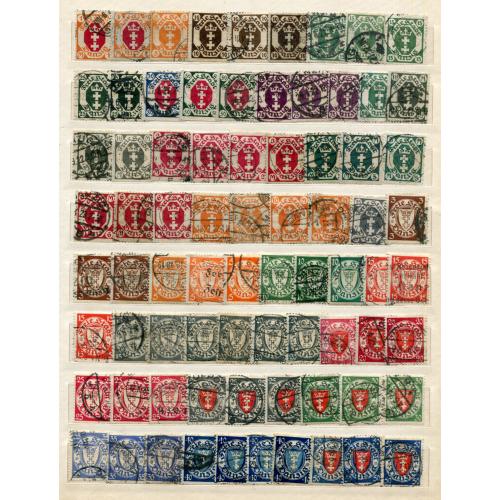 Комплект Німеччина, Данціґ різних років