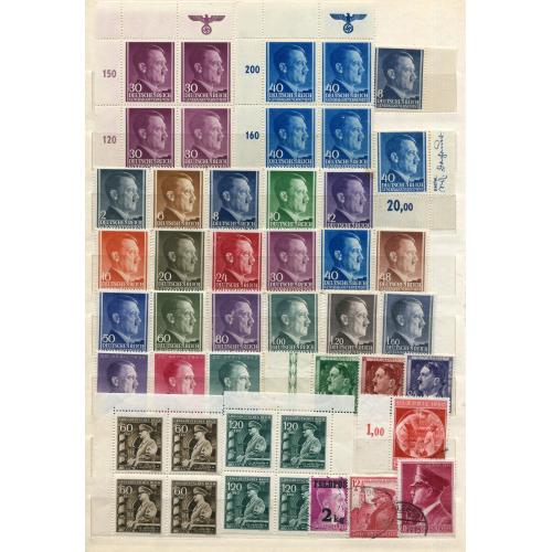 Комплект Німецький Райх. А. Гітлер, різновиди, відтінки.