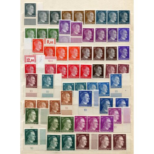 Комплект ІІІ Райх, А. Гітлер, різновиди.