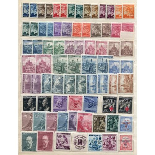 Комплект ІІІ Райх, Чехія і Морава, Протекторат. Різновиди.