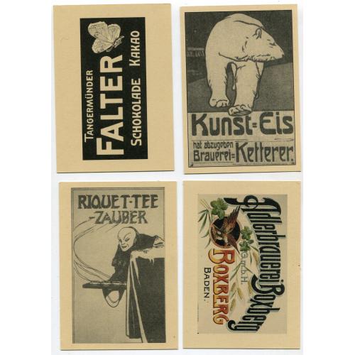 Комплект старих рекламних листівок (репритні) 25 шт.