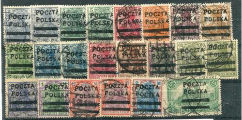 Німецькі марки в Польщі 1918 р.