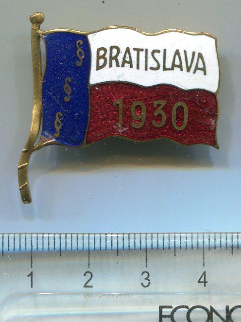 Номерний значок Братіслава 1930 р.