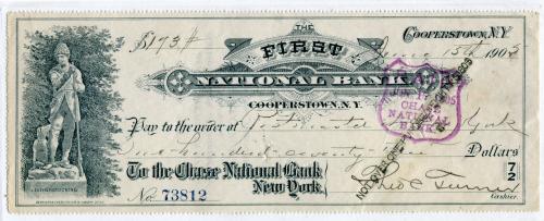 Ордер Національного Банку Америки, Нью-Йорк 1905 р.