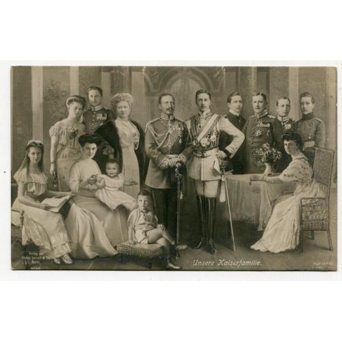 Поштівка "Кайзер із родиною" 1910 р. Німеччина.