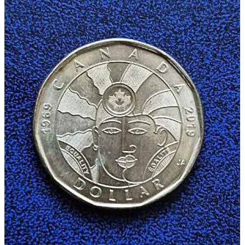 Канада 2019. Монета. 1 долар - 50 років декриміналізації гомосексуалізму в Канаді