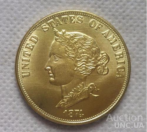 10 долларов США 1874 год