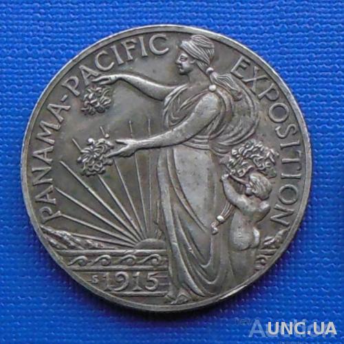 пол доллара США  1915 год Панама