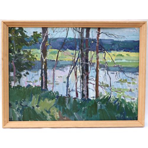 Картина без підпису художника " Літній пейзаж". (221)