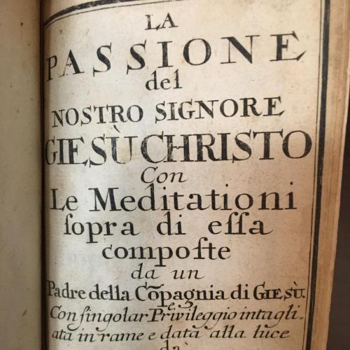 Антикварна книга з гравюрами 17 ст. La Passione del Giesu Christo. вид. Кристофа Вайгеля. 1694.